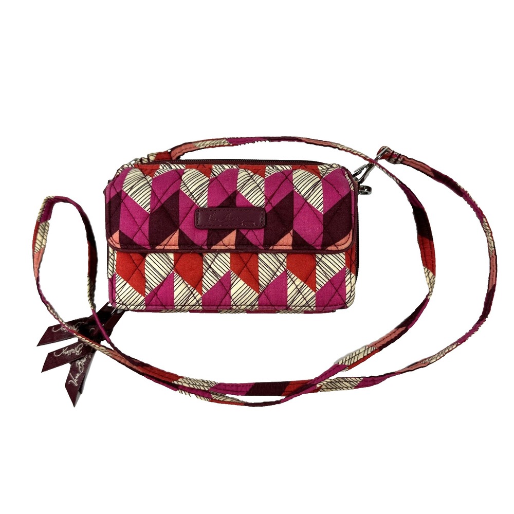 Vera Bradley All In One Crossbody/Wristlet Bohemian Chevron Purse Free Shipping!